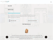 Tablet Screenshot of michaelbluntsalon.com